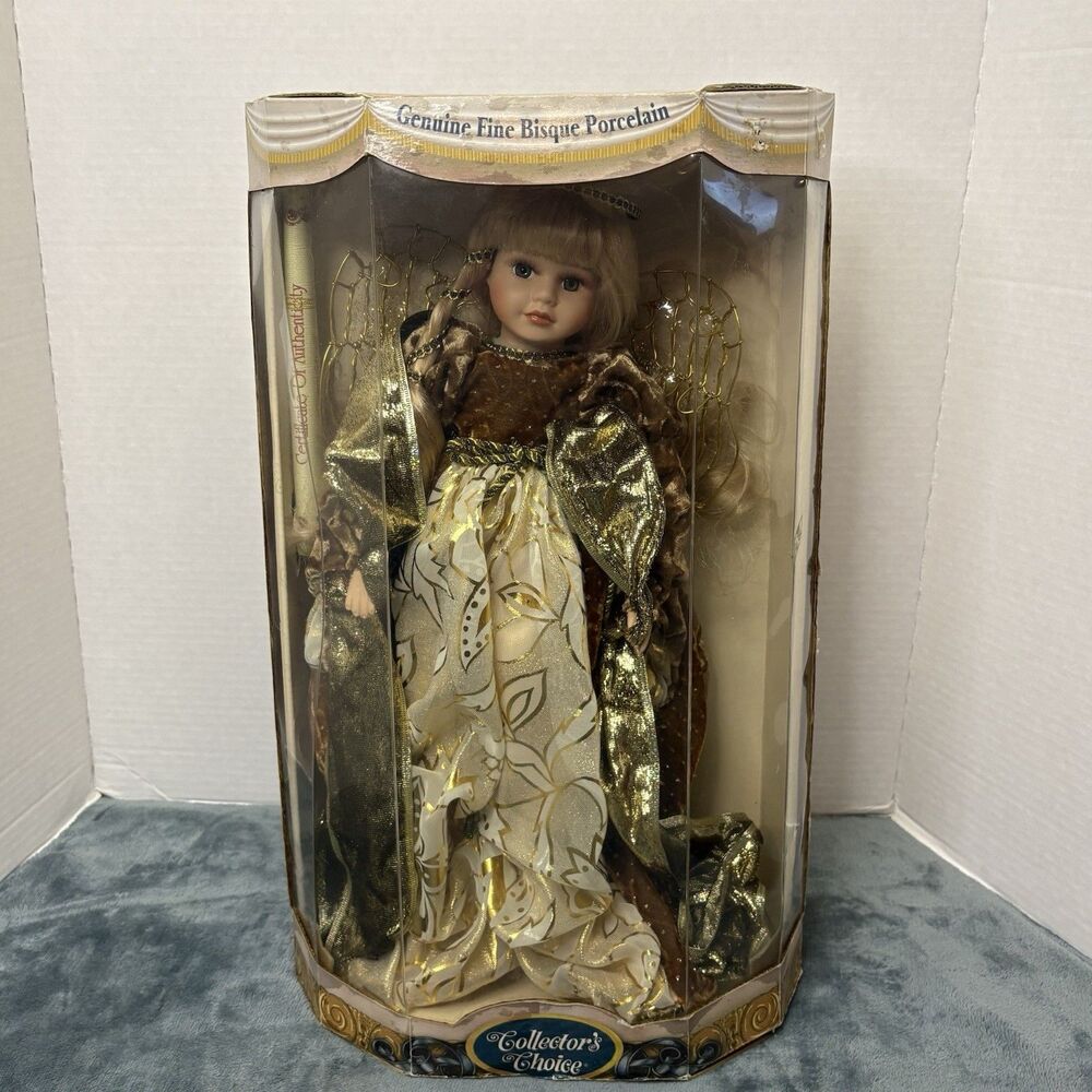 Collector's Choice Genuine Fine Bisque Porcelain Doll in Original Packaging